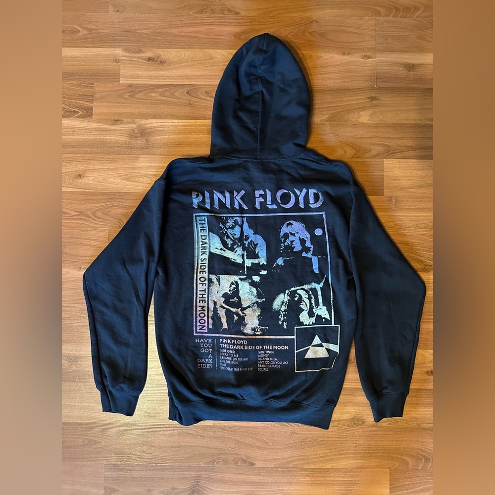 Hot Topic Black Pink Floyd The Dark Side of The Moon 🌙Hoodie - Picture 8 of 9